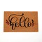 Natural Coir Door Mat with Non-Slip Backing, Indoor Outdoor Entry Doormat